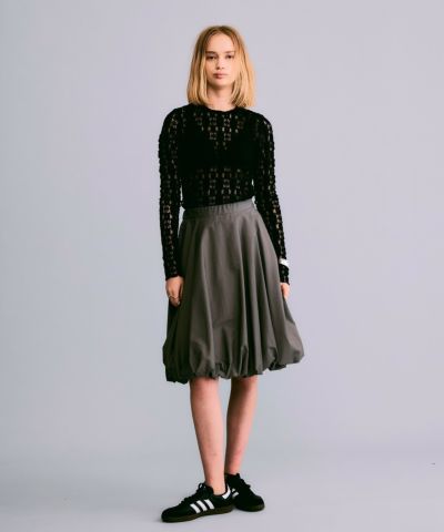 【美品】 MIU MIU 総柄バルーンスカート ブラック グリーン 36 MIU MIU 総柄バルーンスカート ブラック グリーン 36 ミュウミュウ S