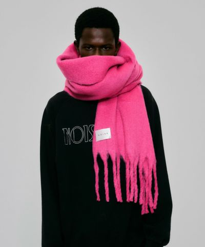 追加④】【MEN】ボリュームフリンジマフラー*グリーン*＜NMA-G25