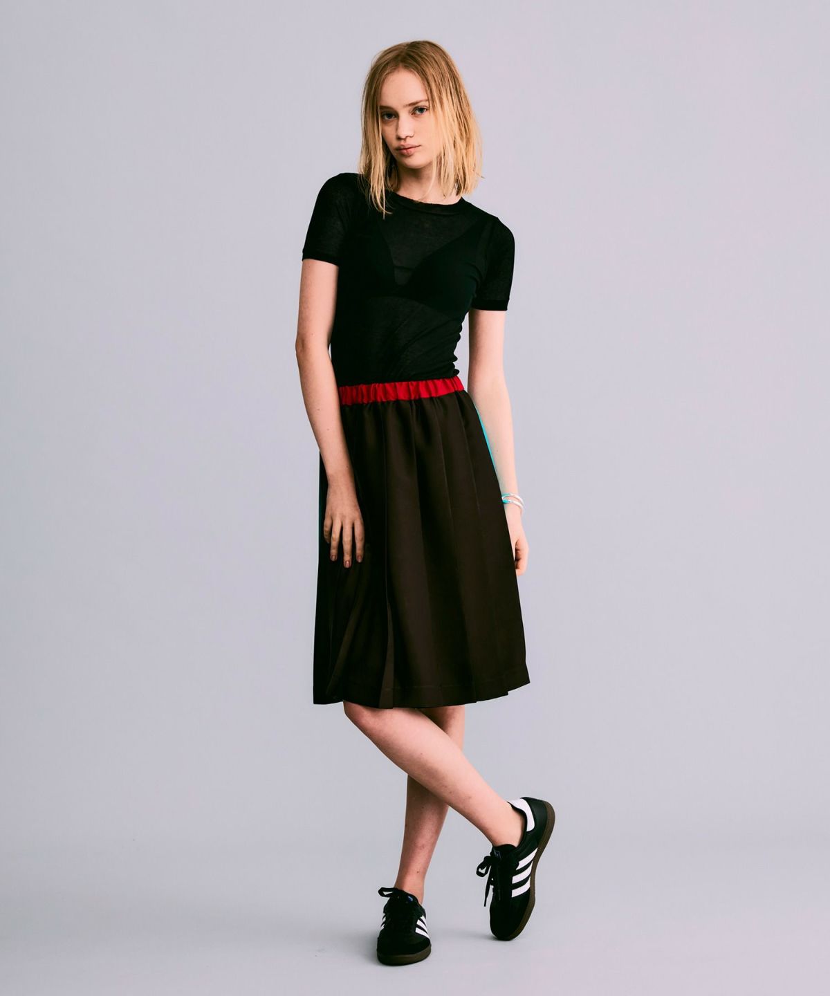 La nature linge レース シアー プルオーバー 日本製 ブラック La nature linge】ソフトレースワイドネックプルオーバー