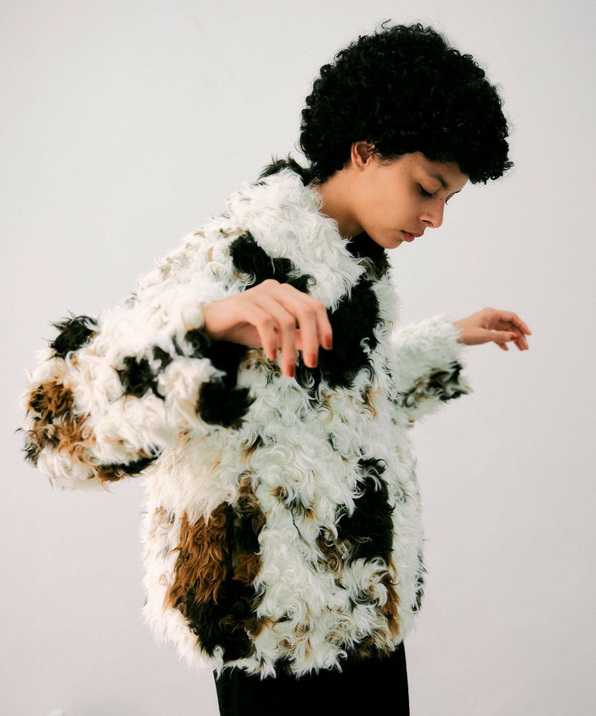 極美品✨ Tnewties 私は今ラスベガスにいる カーリーファージャケット L 追加①】カーリーファーブルゾン*オフホワイト*＜NMA4-LB16＞ | NOISE