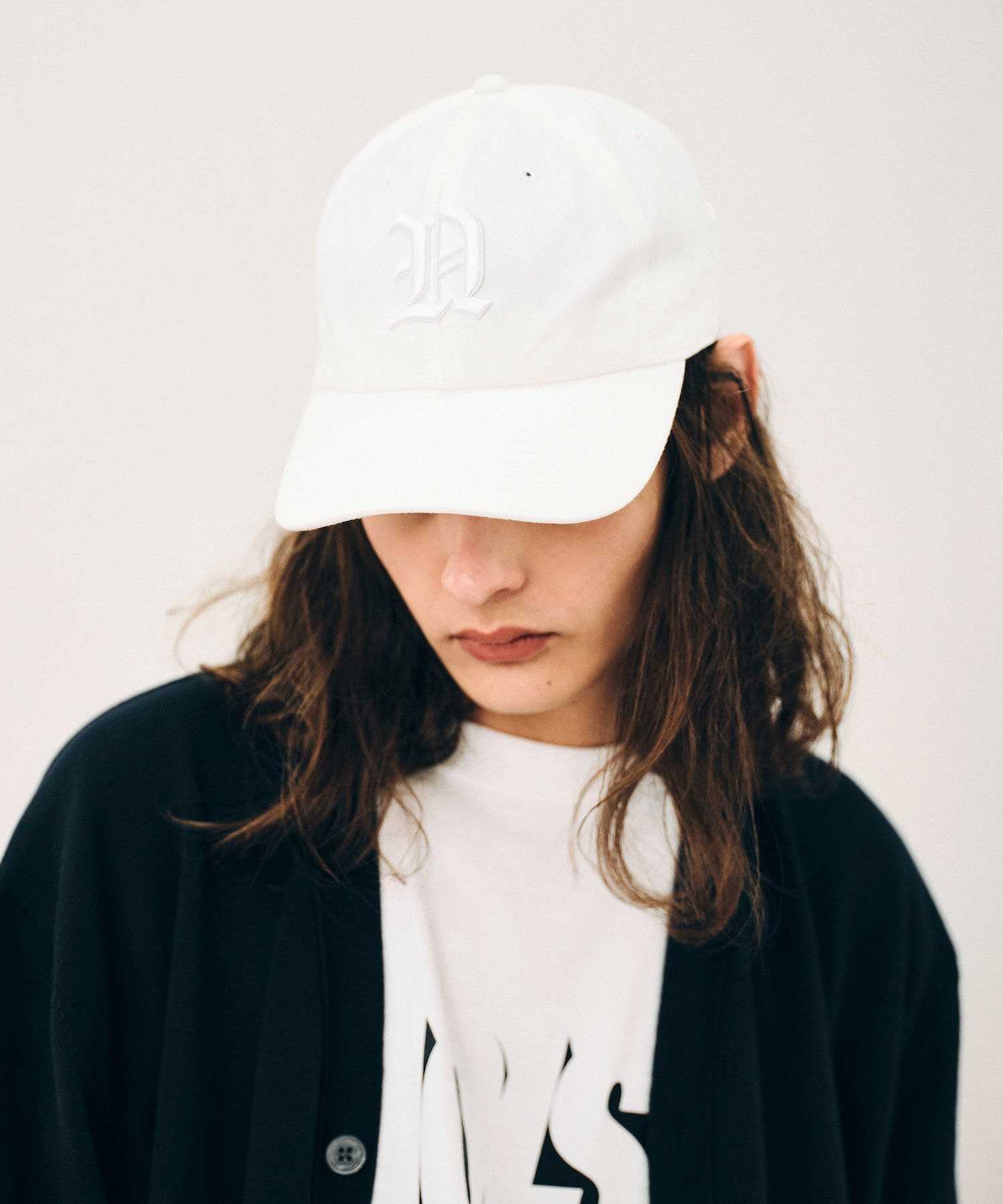 フリーフォームNロゴ立体刺繍キャップ*ホワイト*＜NM-UCAP01＞ | NOISE