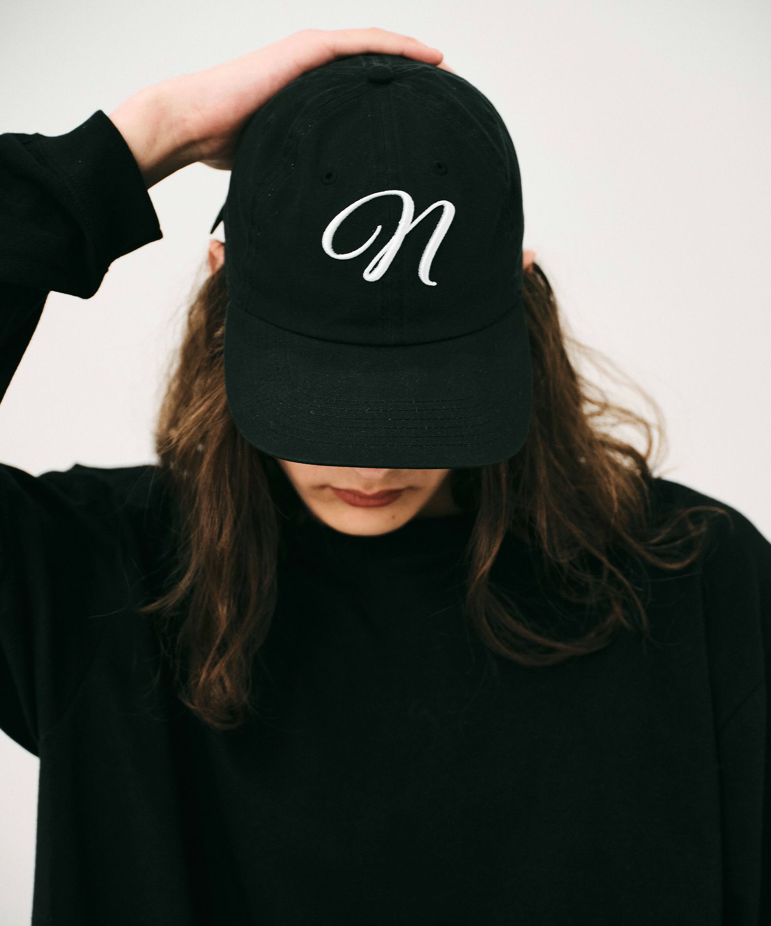 クラシックNロゴ立体刺繍キャップ*ブラック*＜NM-UCAP02＞ | NOISE