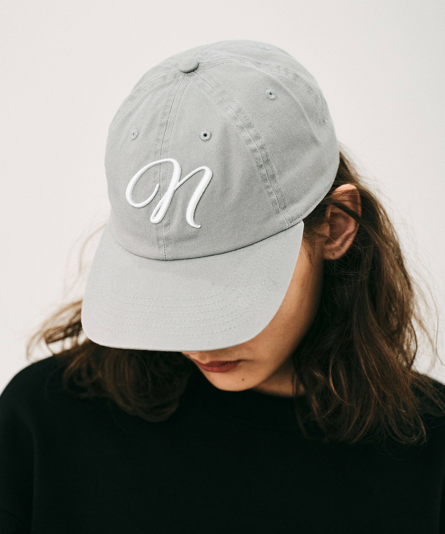 クラシックNロゴ立体刺繍キャップ*グレー*＜NM-UCAP02＞ | NOISE MAKER