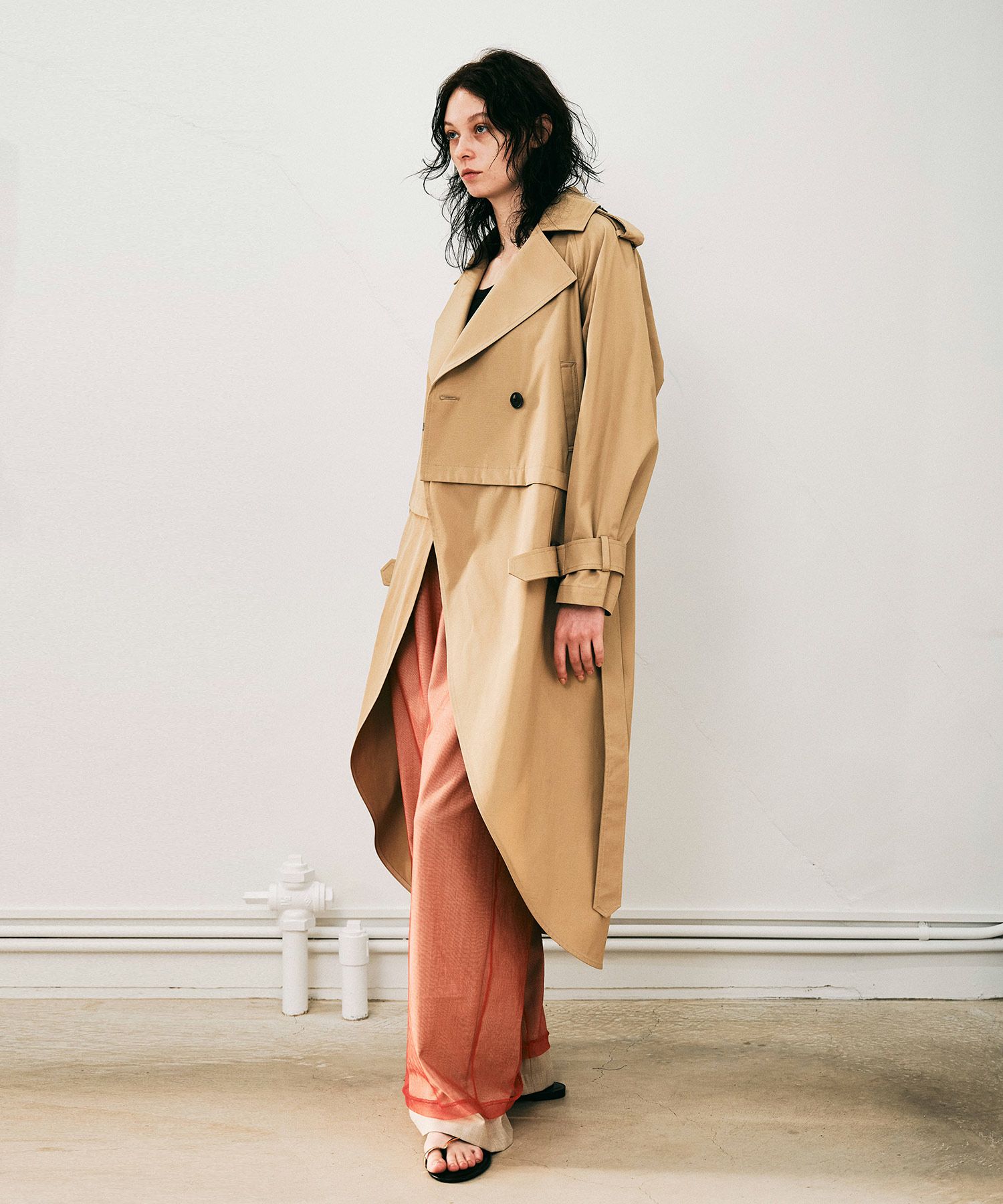 期間限定最終値下げ！新品未使用　ベージュ　フード付き トレンチコート 38M 2WAYトレンチコート*ベージュ*＜NMS1-LC79＞[2月末お届け予定] | NOISE