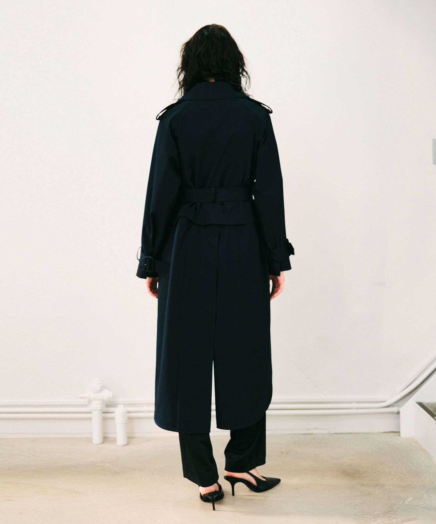 rai 18aw マキシコート コモリ18aw ウールサージタイロッケンコートサイズ2